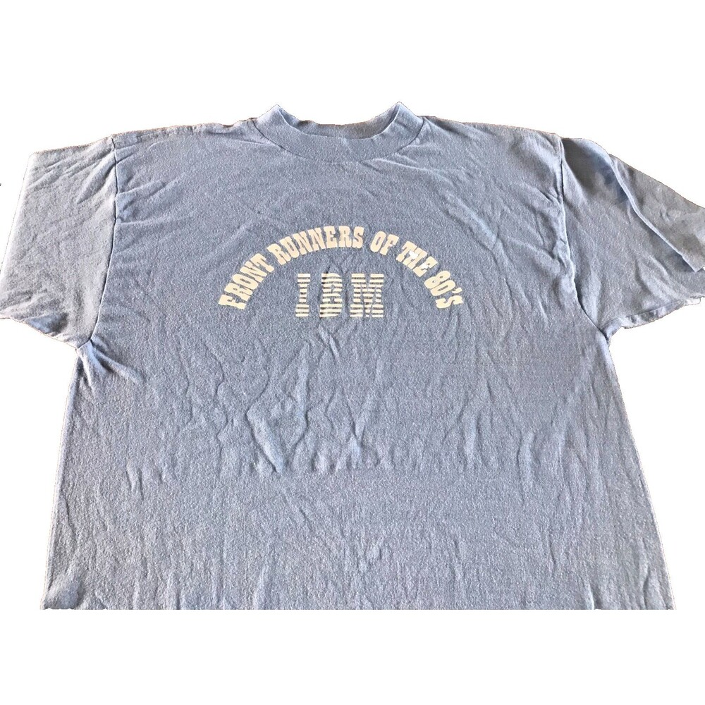 Vintage IBM T-Shirt Frontrunners Of The 80s Tech Computer Single Stitch USA Made